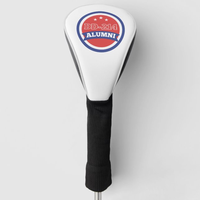 DD-214 Alumni Army Veteran Military Retirement Golf Head Cover (Front)