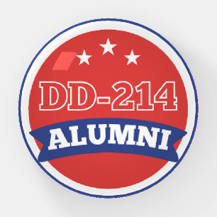 DD-214 Alumni Army Veteran Military Retirement Paperweight