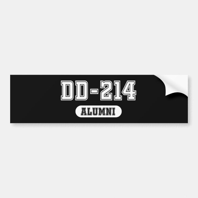 DD-214 ALUMNI BUMPER STICKER (Front)