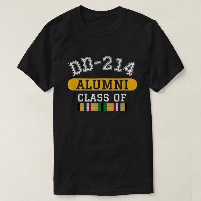 DD-214 Alumni Class of Desert Storm Veteran Pride T-Shirt (Design Front)