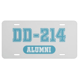 DD-214 ALUMNI LICENSE PLATE