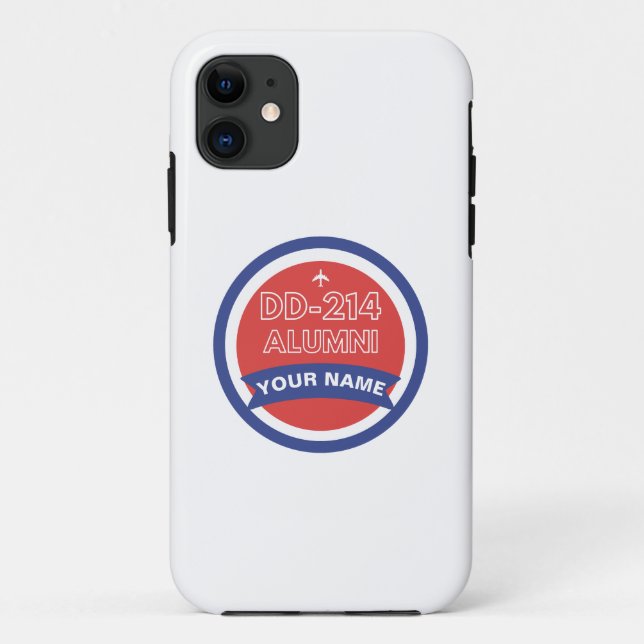 DD-214 Alumni Personalized Airforce Retirement  Case-Mate iPhone Case (Back)