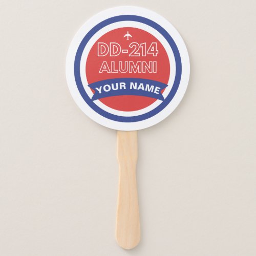 DD_214 Alumni Personalized Airforce Retirement  Hand Fan