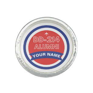 DD-214 Alumni Personalized Airforce Retirement Ring