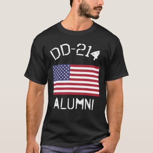 DD_214 Alumni USA Active Duty Discharge Veteran T_Shirt