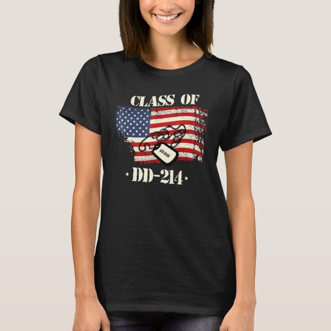 Dd 214 Class Of Dd214 Tee Soldier Veteran (Front)
