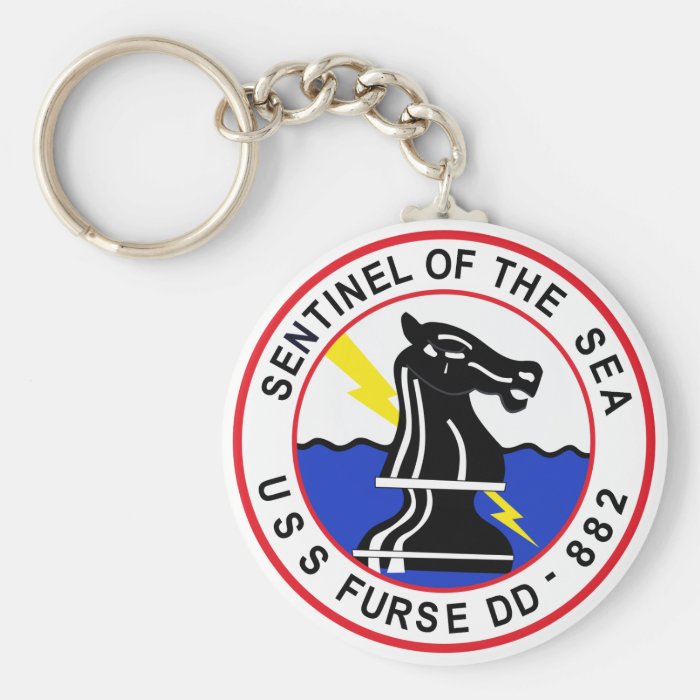 DD 882 USS FURSE Destroyer Ship Military Patch Key Chains