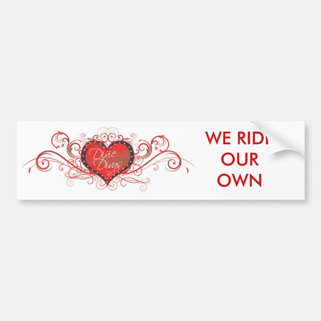 DD-ColorLogo, WE RIDEOUR OWN Bumper Sticker (Front)