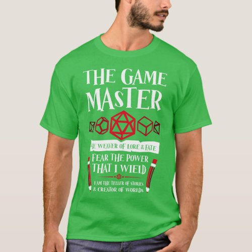 DD GAME MASTER Dungeons Dragons T_Shirt