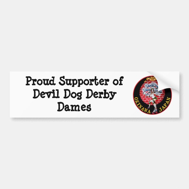 DDDD COMPLETED, Proud Supporter ofDevil Dog Der... Bumper Sticker (Front)