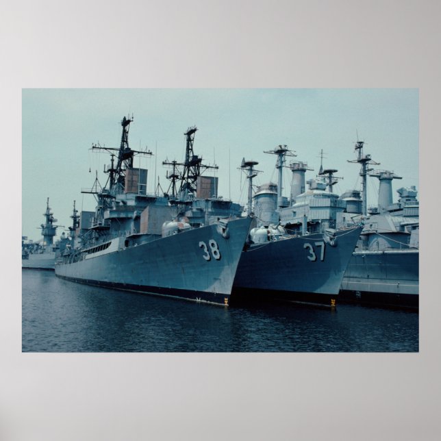 DDG 37 Farragut, DDG 38 Luce, Philadelphia Reserve Poster (Front)