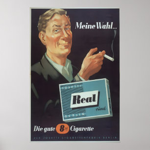 DDR Cigarette Advertisement Poster My choice Real