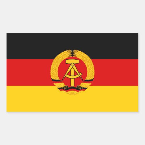 DDR Flag Rectangular Sticker