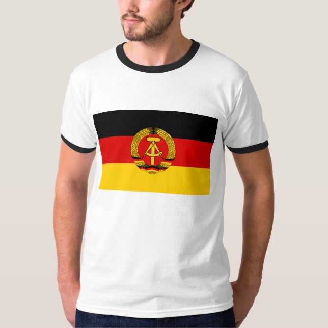 DDR German Democratic Republic Flag T-Shirt (Front)