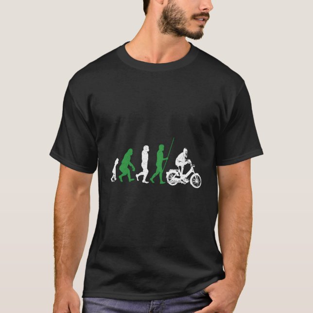 Ddr Moped Oldtimer Roller Mofa Scooter 2 Takter T-Shirt (Front)