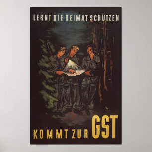 DDR Propaganda Poster Join the Border Force