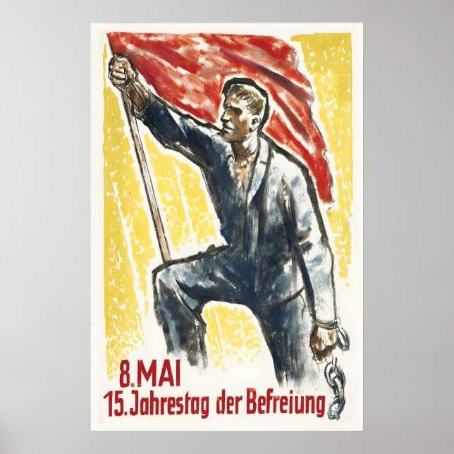 DDR Propaganda Poster May 8th Liberation Day (Front)