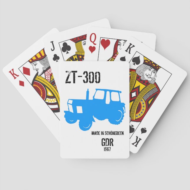 DDR. Tractors Design Poker Cards (Back)