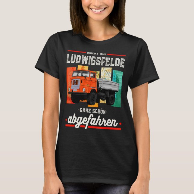DDR Truck IFA W50 Saying Retro T-Shirt (Front)