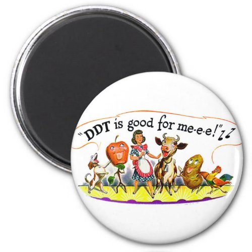 DDT is Good for Me Vintage Advertisement Magnet