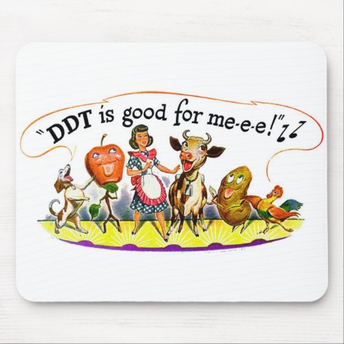 DDT is Good for Me Vintage Advertisement Mouse Pad