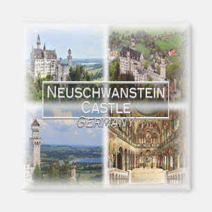 DE0112 Europe, Germany, Neuschwanstein castle Magnet