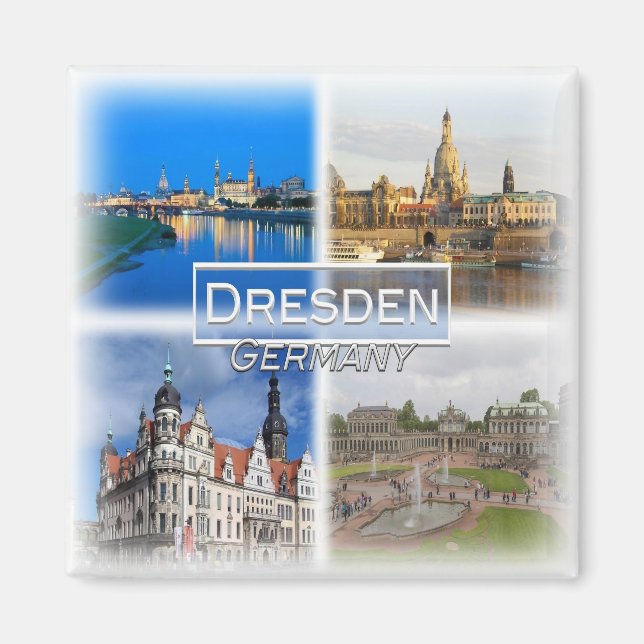 DE0127 Europe, Germany, Saxony, Dresden, Fridge  Magnet (Front)