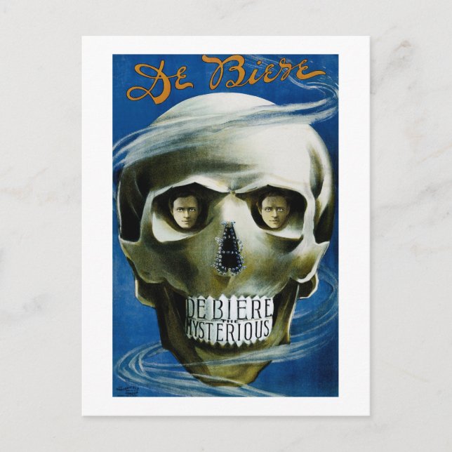 De Biere Magic Skull Postcard (Front)