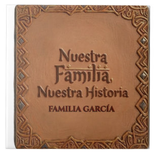 De Cerámica Artesanal: "Nuestra Familia, Nuestra H Ceramic Tile