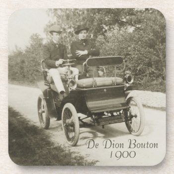 De Dion Bouton 1900 Beverage Coaster by Past_Impressions at Zazzle
