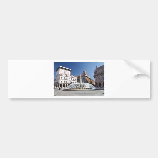 De Ferrari Square, Genoa, Italy Bumper Sticker (Front)