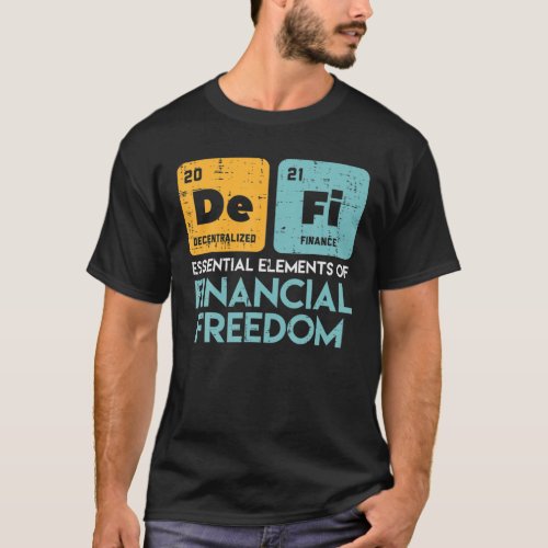 De Fi Decentralized Finance Crypto Stock Exchange T_Shirt