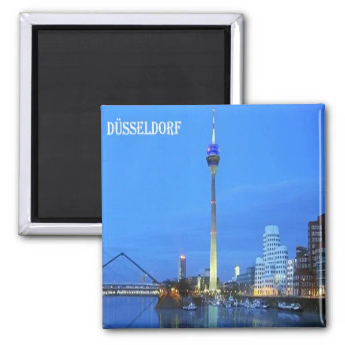 Dusseldorf Famous City Fridge Magnet Collectable Design Germany Deutschland 