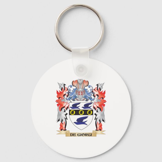 De-Giorgi Coat of Arms - Family Crest Keychain (Front)