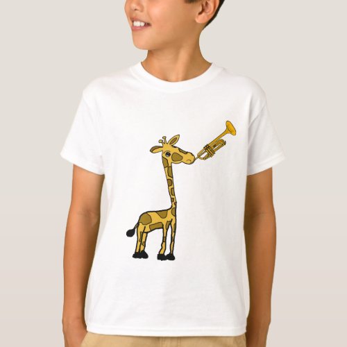 DE_ Giraffe Playing the Trumpet Shirt