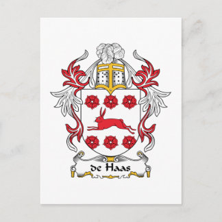 de Haas Family Crest Postcard