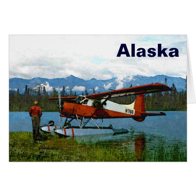 De Havilland Beaver Floatplane - Alaska Cards (Front Horizontal)
