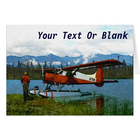 De Havilland Beaver Floatplane - Alaska Cards (Front Horizontal)