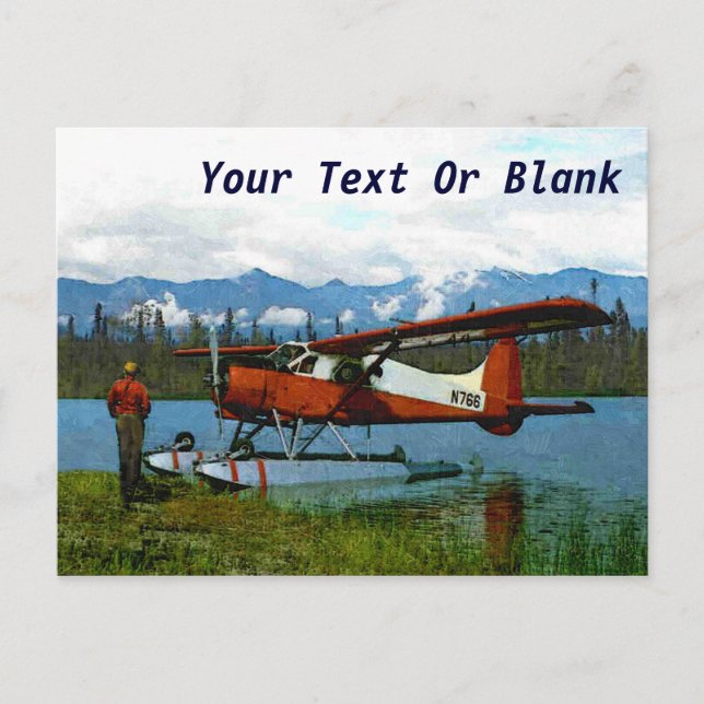 De Havilland Beaver Floatplane - Alaska Postcard (Front)
