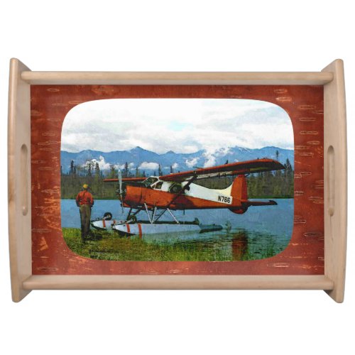 De Havilland Beaver Floatplane _ Alaska Serving Tray