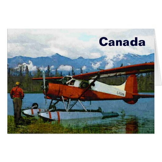 De Havilland Beaver Floatplane Cards (Front Horizontal)
