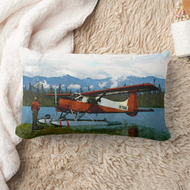 De Havilland Beaver Floatplane Lumbar Pillow (Blanket)