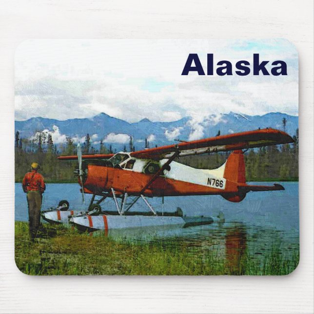 De Havilland Beaver Floatplane Mouse Pad (Front)