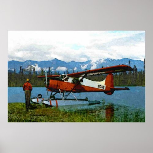 De Havilland Beaver Floatplane Poster