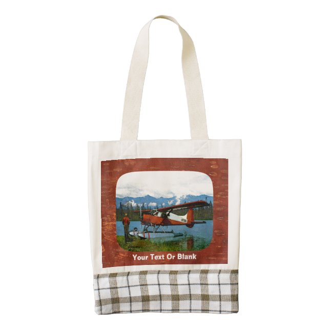De Havilland Beaver Floatplane - US Zazzle HEART Tote Bag (Front)