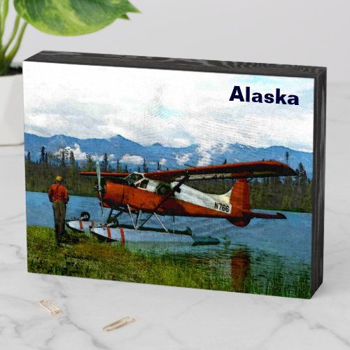 De Havilland Beaver Floatplane Wooden Box Sign