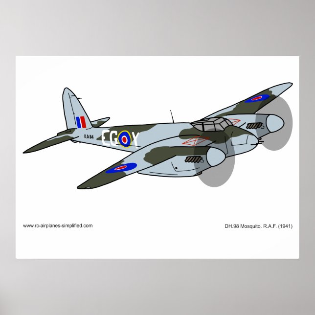de Havilland Mosquito (1941) Poster (Front)