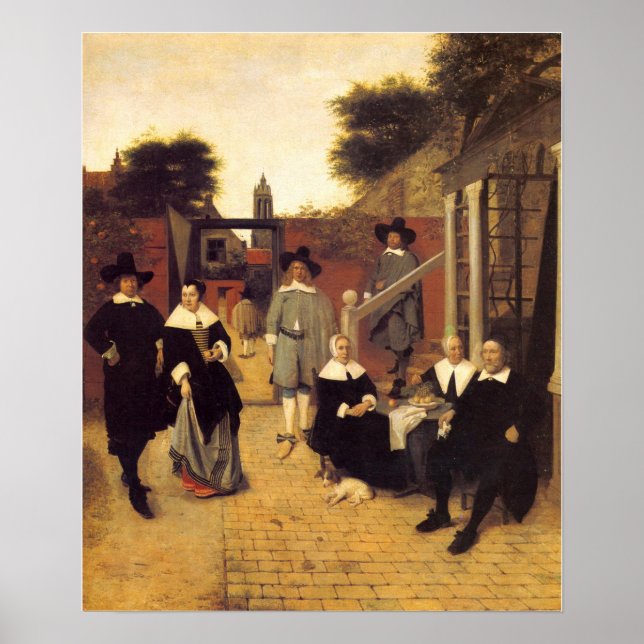 De Hooch - Dutch Family 1662 Poster (Front)