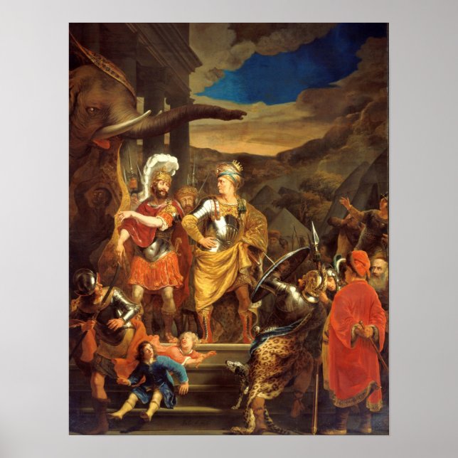 De Hooch - Ferdinand Bol Fabritius And Pyrrhus Poster (Front)