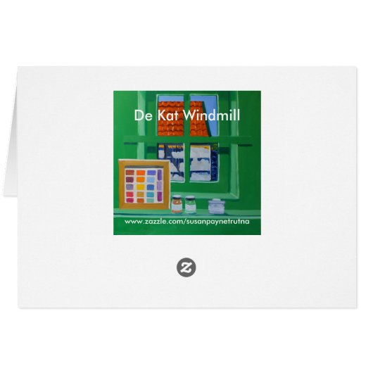 De Kat Windmill:Netherlands Cards (Back Horizontal)